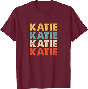 Katie Name T-Shirt - T-Shirt | Maroon