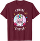 I Sweat Glitter - Funny Unicorn Sassy Fitness Workout T-Shirt - T-Shirt | Maroon