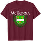 McKenna Surname Irish Clan Tartan Badge Ireland T-Shirt - T-Shirt | Maroon