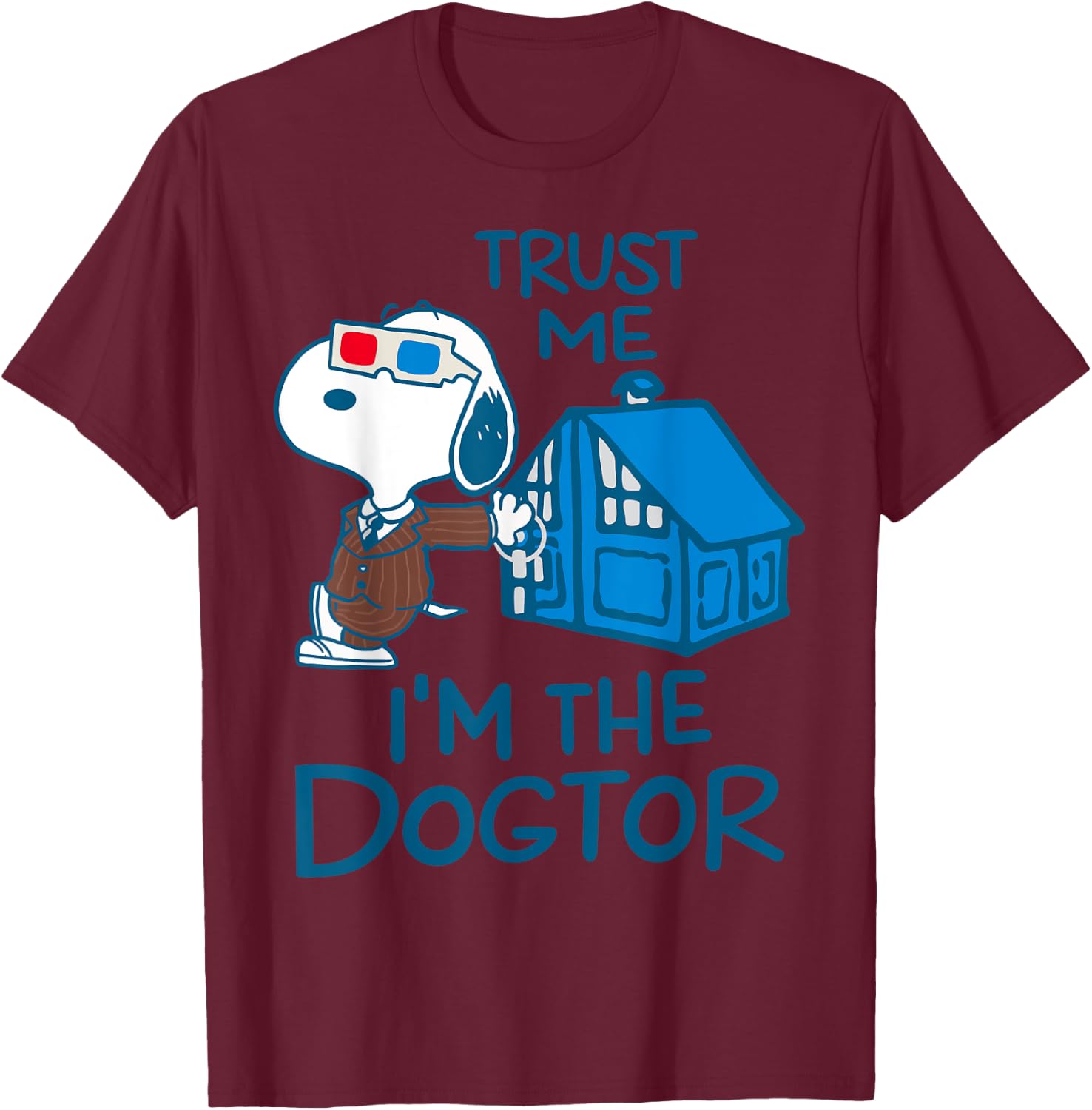 Trust Me I’m A Dogtor Dog Funny Women T-Shirt - T-Shirt | Maroon