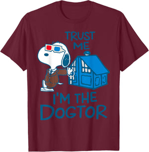 Trust Me I’m A Dogtor Dog Funny Women T-Shirt - T-Shirt | Maroon