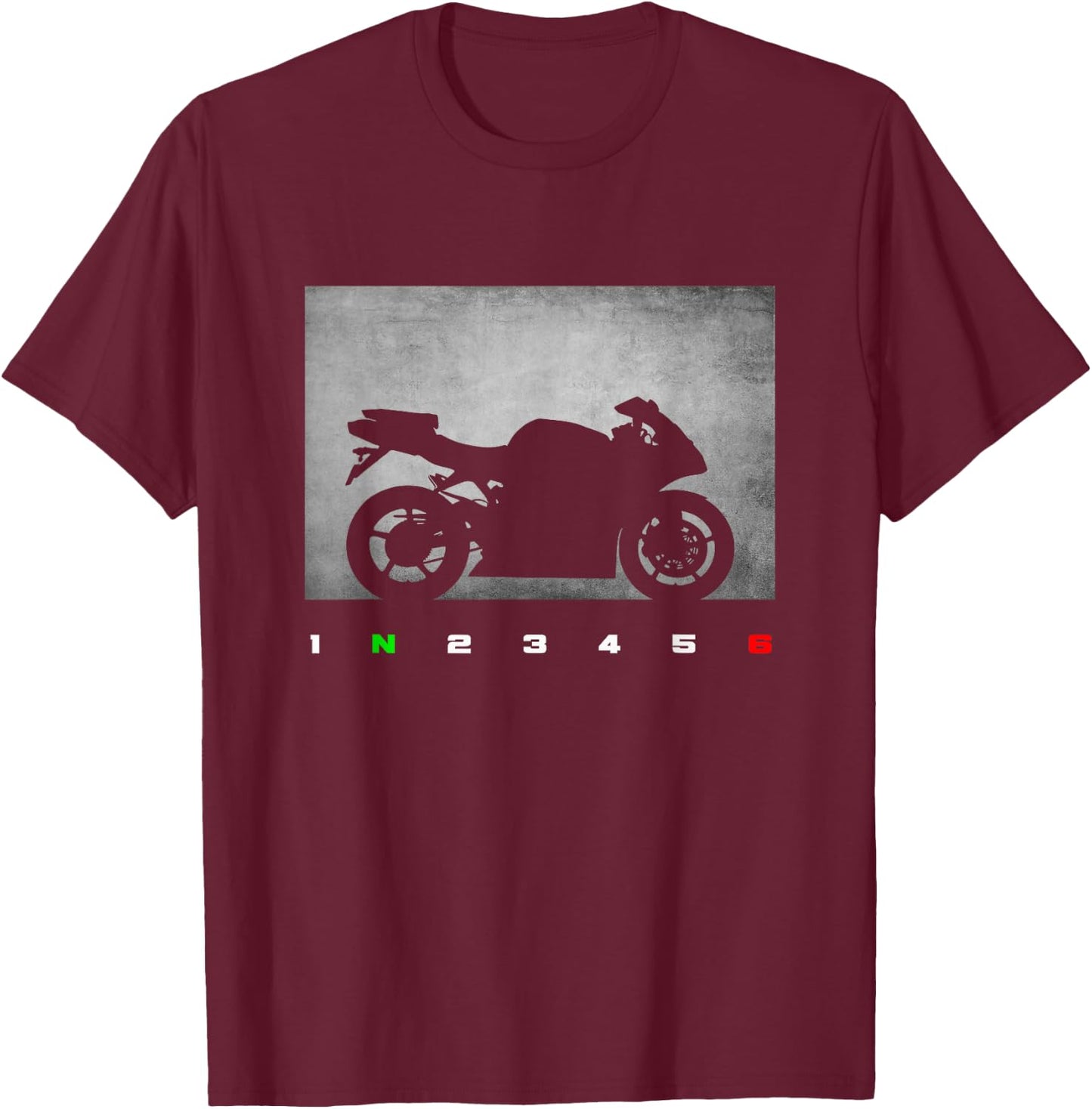 Motorcycle Apparel - Motorcycle T-Shirt - T-Shirt | Maroon