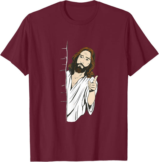 Jesus Christian Present T-Shirt - T-Shirt | Maroon