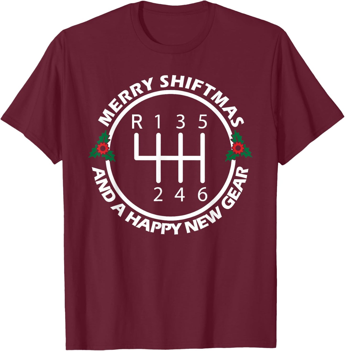 Car Guy Christmas Funny Auto Racing Mechanic Manual Carguy T-Shirt - T-Shirt | Maroon