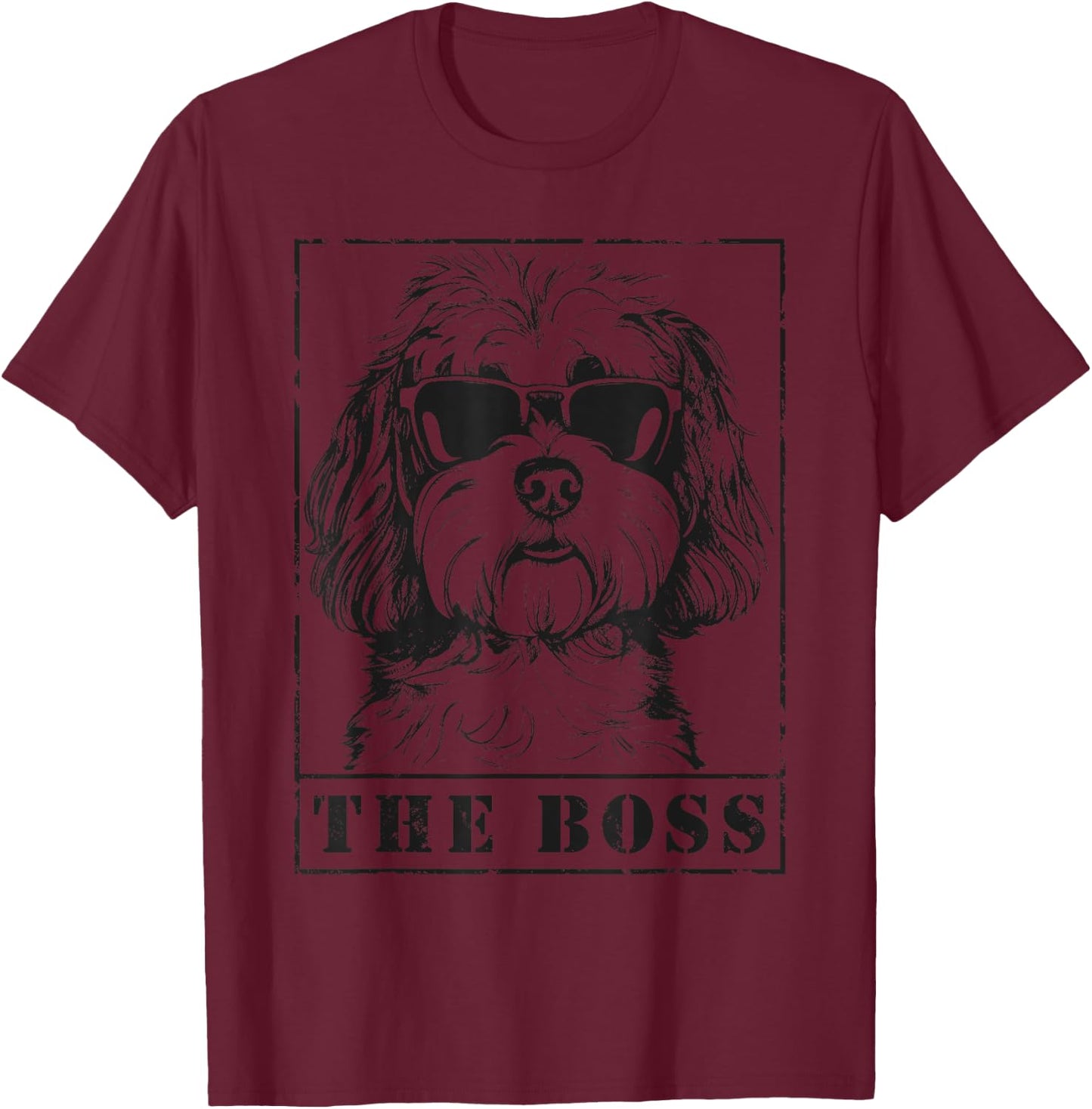 The Funny Havanese Boss Mom Dad Dog Lover Women Kids T-Shirt - T-Shirt | Maroon