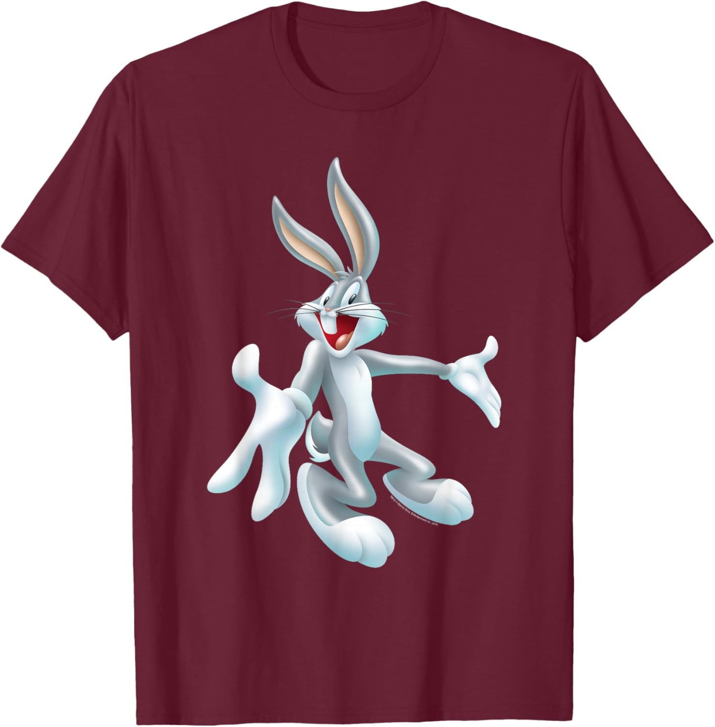 Looney Tunes Bugs Bunny Airbrushed T-Shirt - T-Shirt | Maroon
