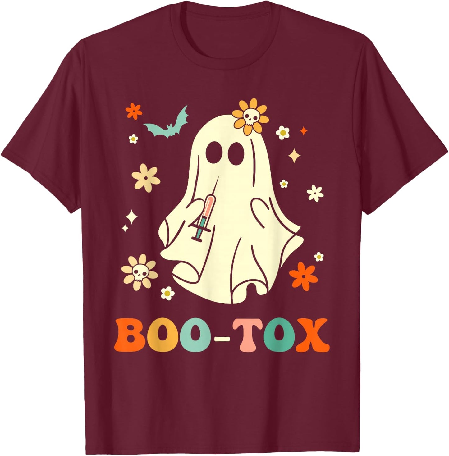 Plastic Surgeon Halloween Costume Botox Halloween Boo-Tox T-Shirt - T-Shirt | Maroon
