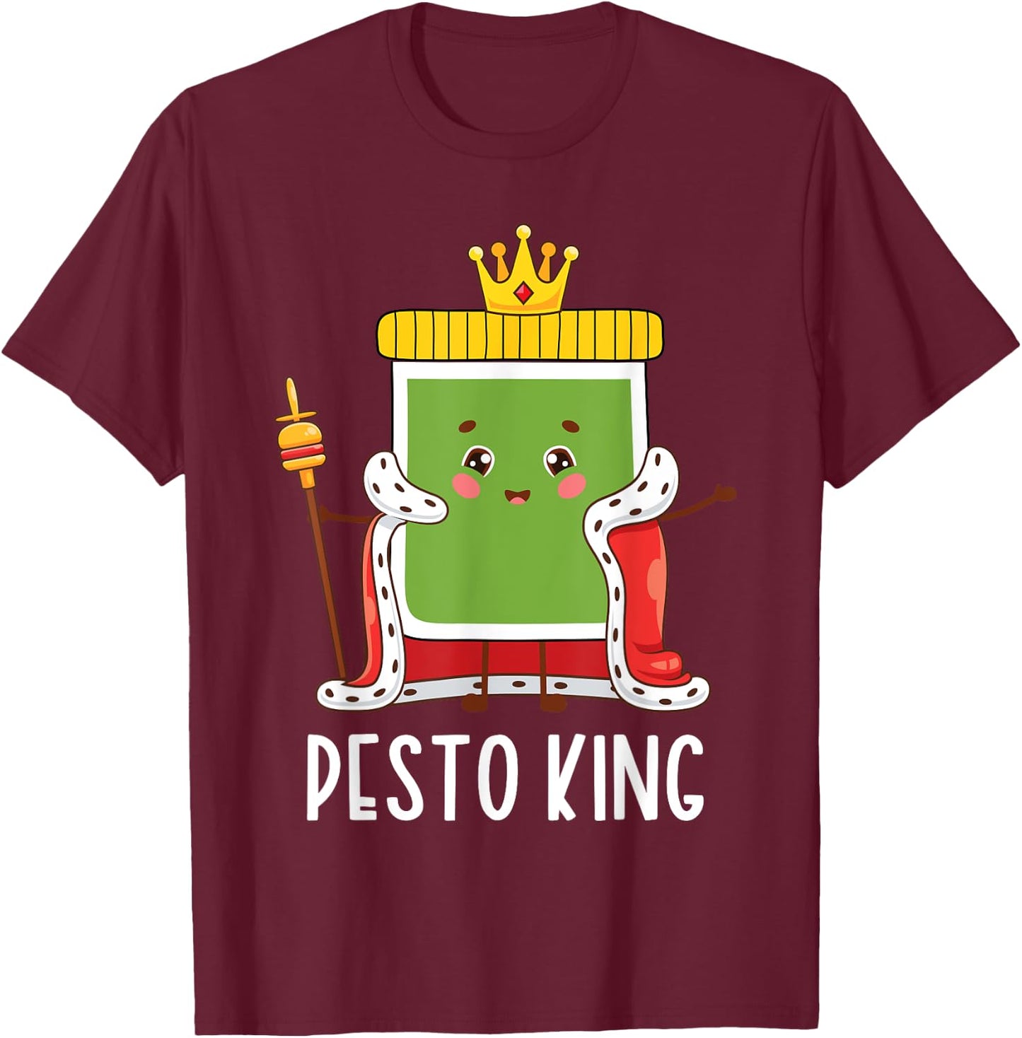 Pesto King T-Shirt - T-Shirt | Maroon