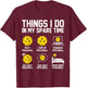 Things I do In My Spare Time Funny Paddle Pickleball Player T-Shirt - T-Shirt | Maroon