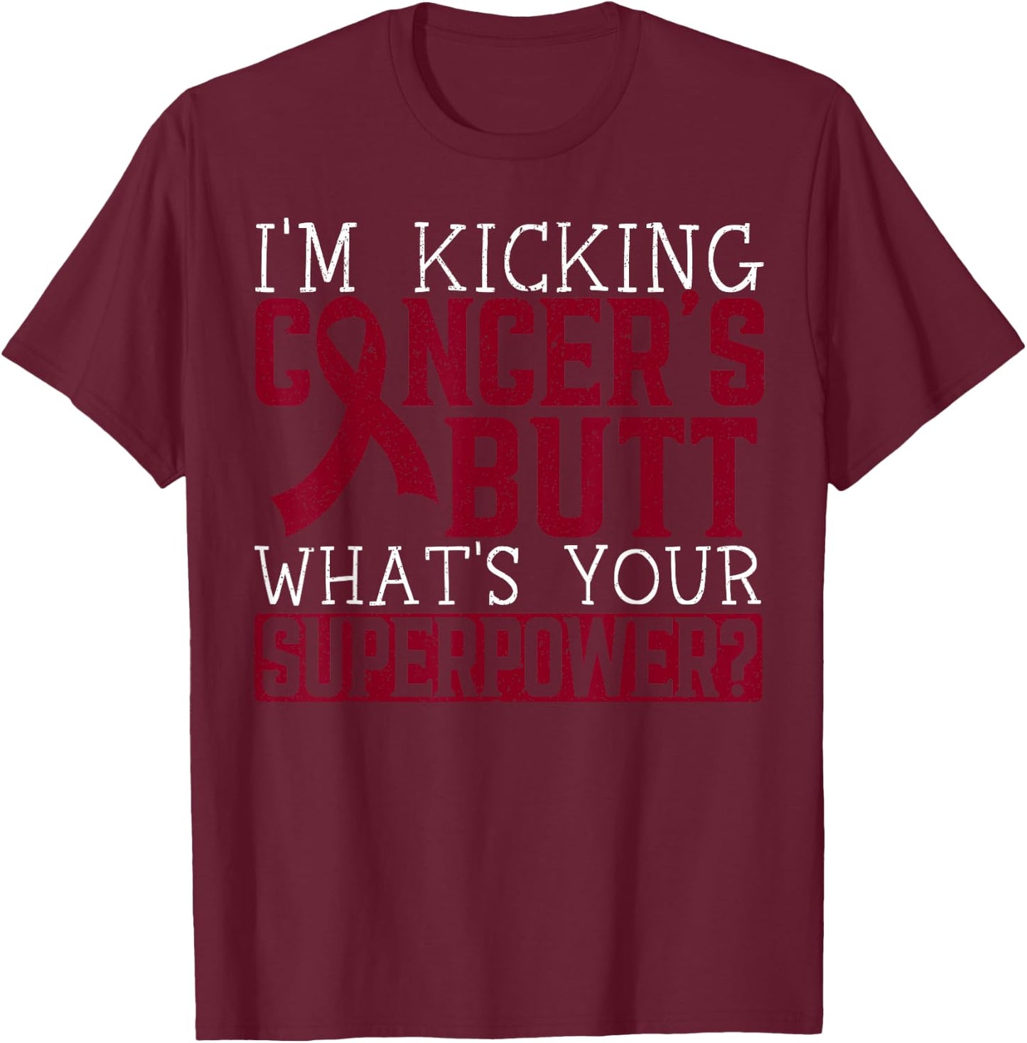 Multiple Myeloma Warrior Myeloma Cancer Awareness T-Shirt - T-Shirt | Maroon