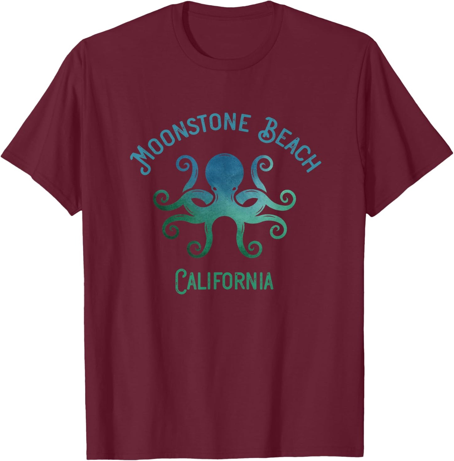 Moonstone Beach - California - Souvenir Men Women Girls Kids T-Shirt - T-Shirt | Maroon