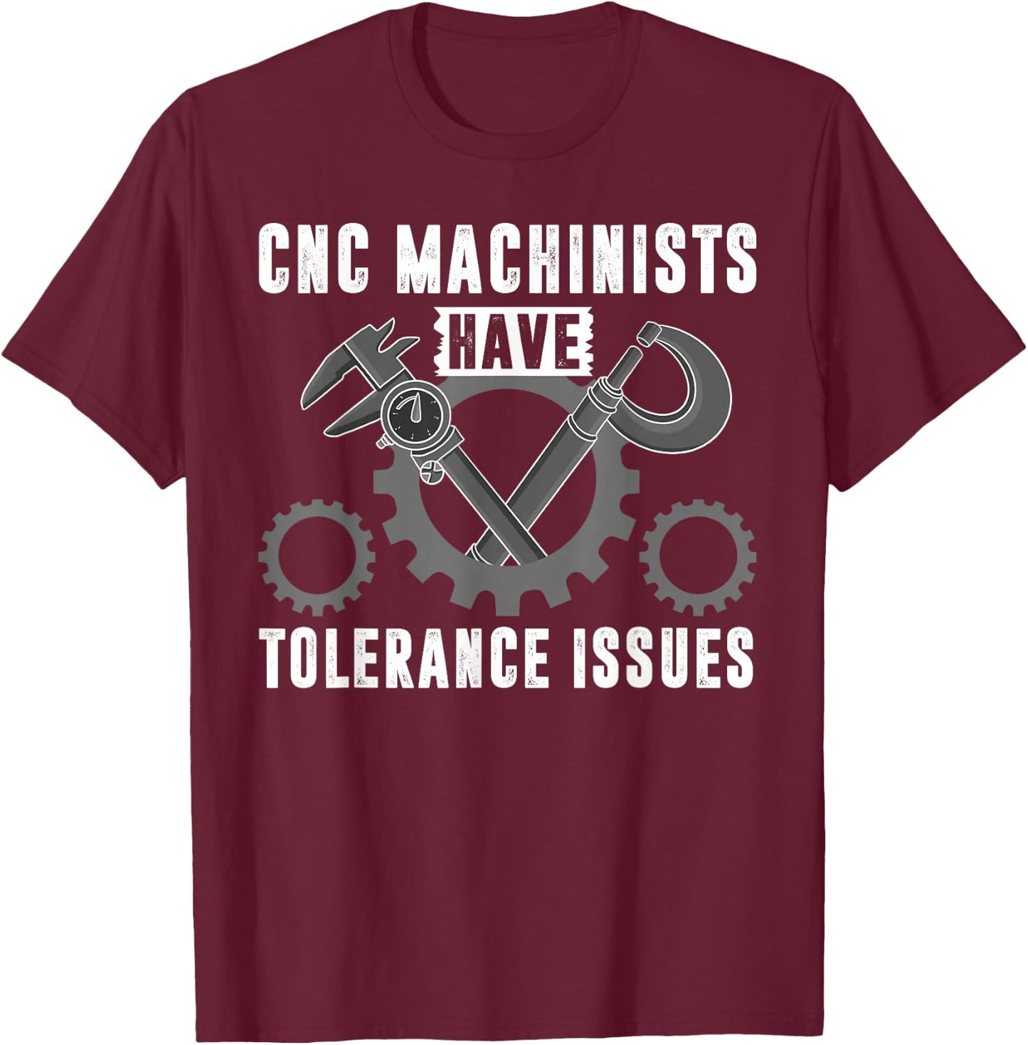 Cool CNC Machinist Design Women CNC Machine Operator T-Shirt - T-Shirt | Maroon