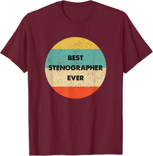 Stenographer T-Shirt - T-Shirt | Maroon