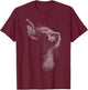 Cute Cat scribble art sketch for kitten lover Kitty cats Women Girls Kids T-Shirt - T-Shirt | Maroon