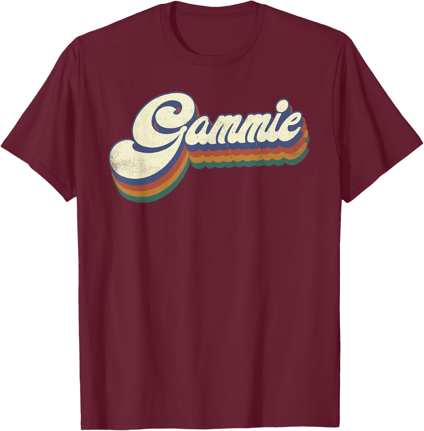 Gammie Gifts For Grandma Retro Vintage Mother's Day Gammie T-Shirt - T-Shirt | Maroon