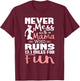 Never Mess With A Mama Who Runs 13.1 Miles - Marathon Runner T-Shirt - T-Shirt | Maroon