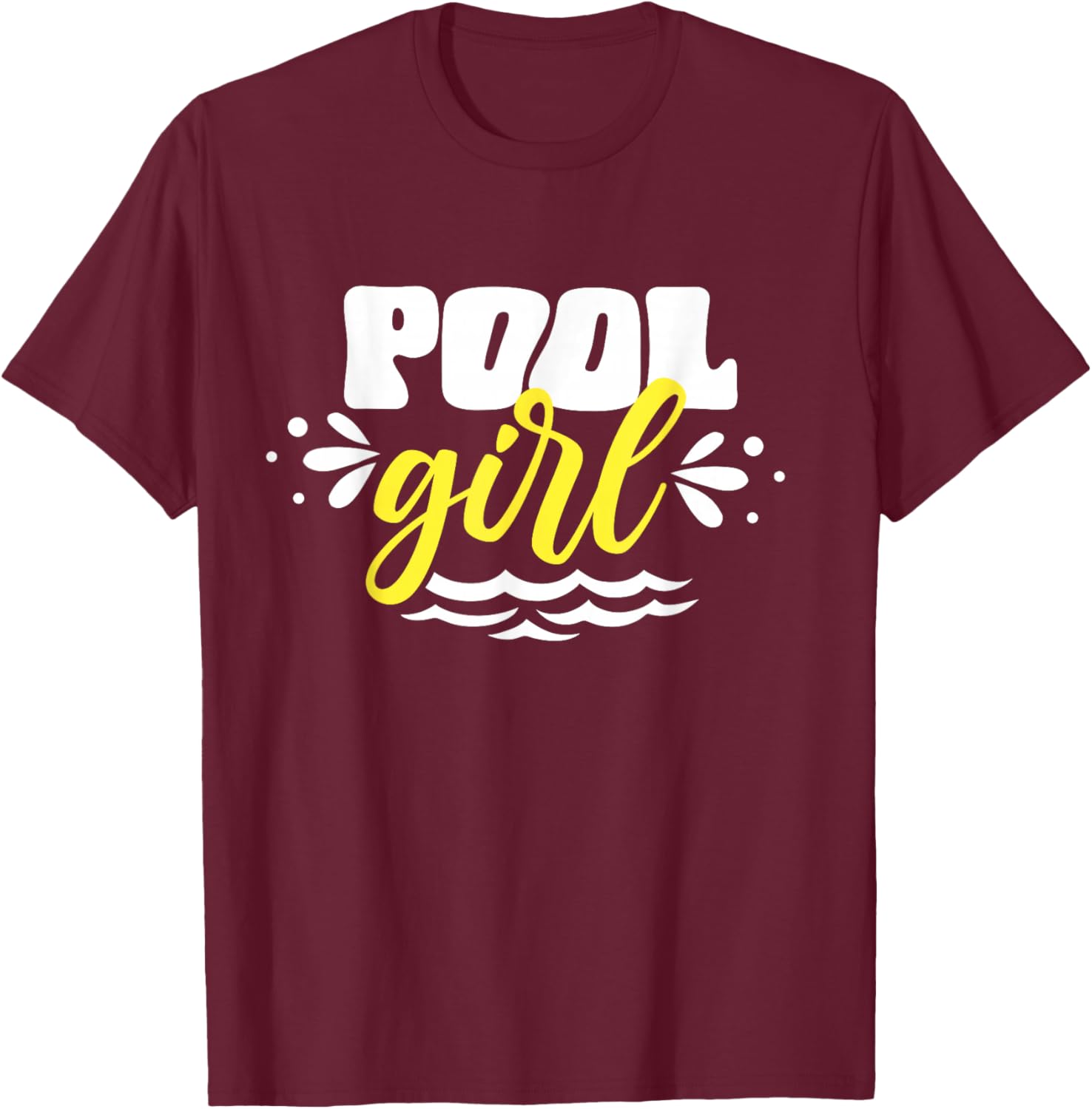 Pool Girl Lifeguard Bathmaster T-Shirt - T-Shirt | Maroon