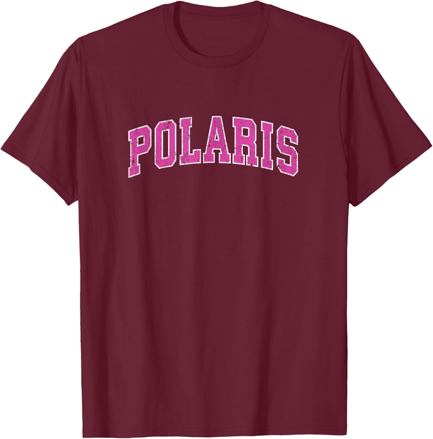 Polaris Montana MT Vintage Sports Design Pink Design T-Shirt - T-Shirt | Maroon