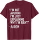 AARON Quote Funny Birthday Custom Name Idea Engineer T-Shirt - T-Shirt | Maroon