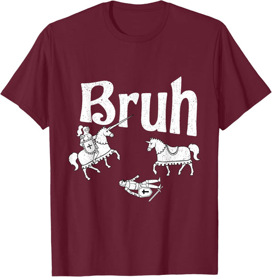 Funny Jousting Bro Renaissance Festival Medieval T-Shirt - T-Shirt | Maroon