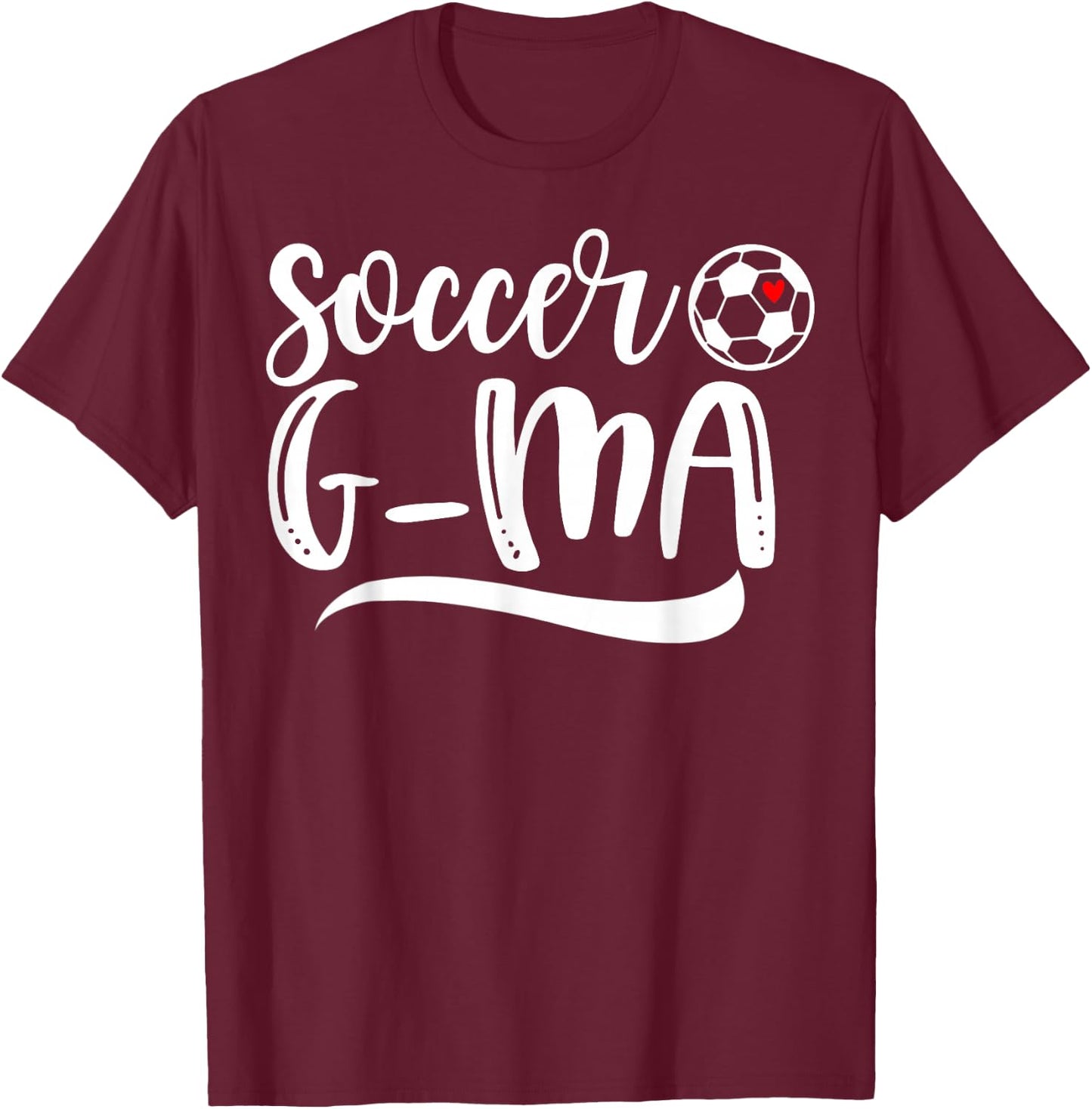 Funny Soccer G-ma Soccer Lover Mother's Day T-Shirt - T-Shirt | Maroon
