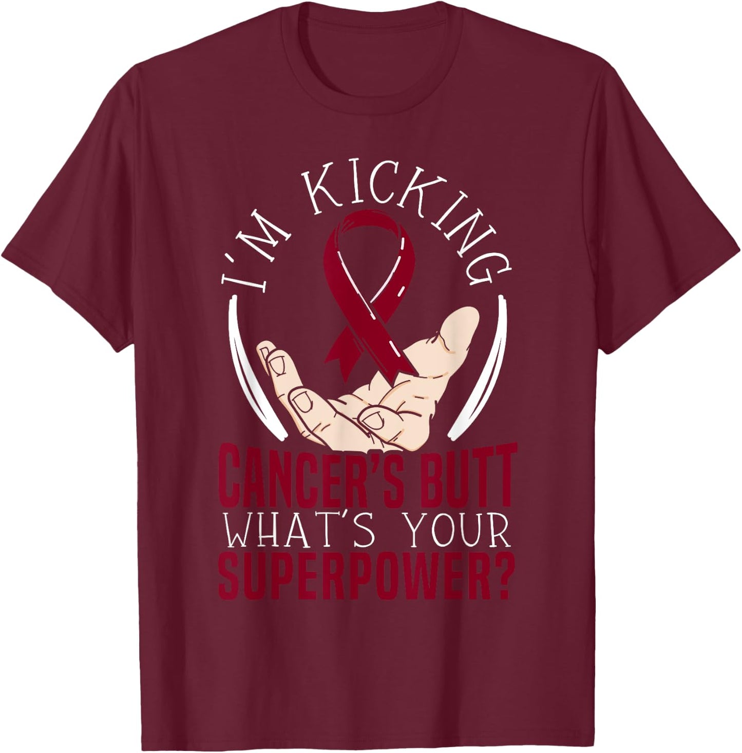 Multiple Myeloma Warrior Myeloma Cancer Awareness T-Shirt - T-Shirt | Maroon