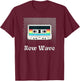 New Wave Music Retro Vintage Cassette Tape 80's Artistic T-Shirt - T-Shirt | Maroon
