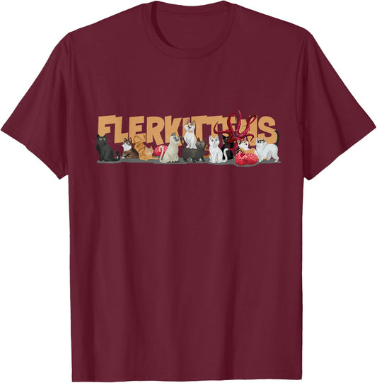 Marvel Studios The Marvels Flerken Goose’s Flerkittens Cute T-Shirt - T-Shirt | Maroon