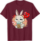 Anime Kawaii Bubble Tea Rabbit Boba Tea Usagi T-Shirt - T-Shirt | Maroon