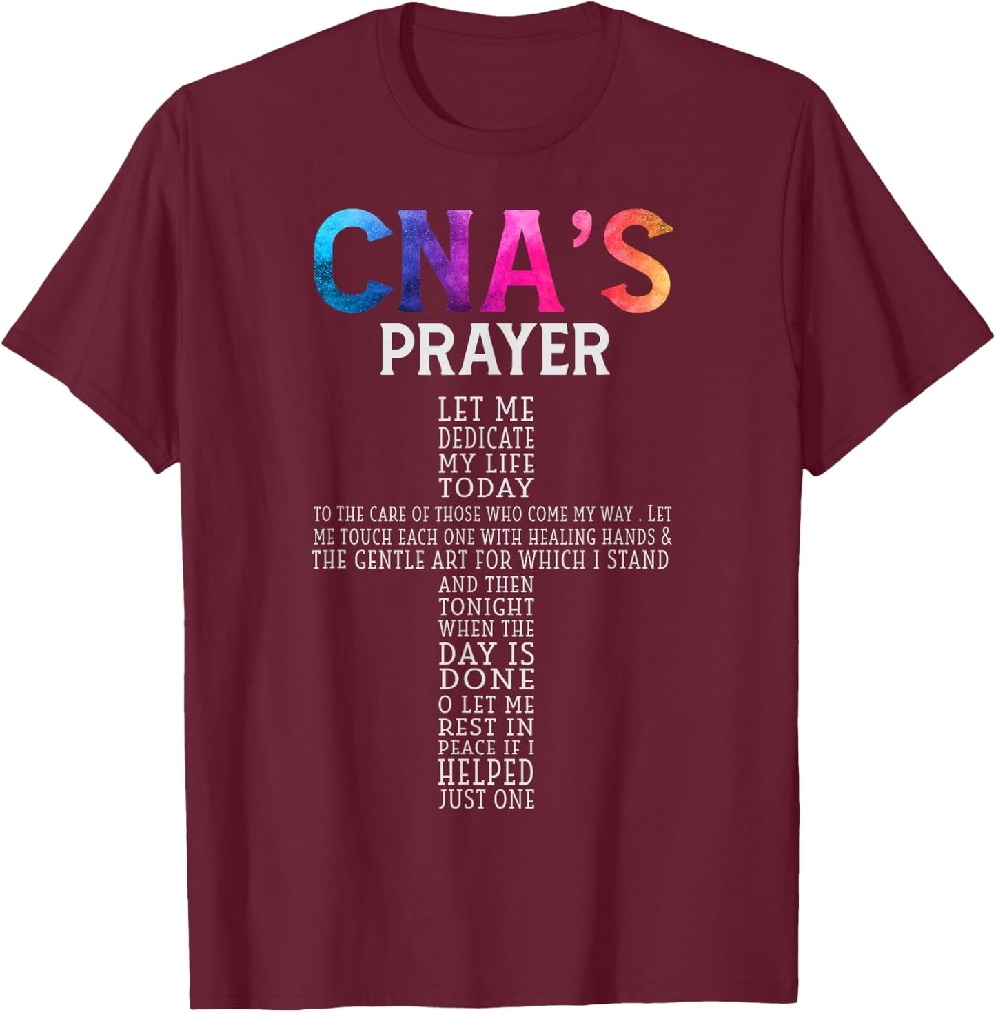 CNA Certified Nursing Assistant Gifts CNA Humor Women's Black Short Sleeve Small T-Shirt - T-Shirt | Maroon