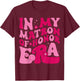 In My Matron Of Honor Era Funny Bridesmaid Wedding Groovy T-Shirt - T-Shirt | Maroon