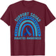 Diabetes Blue Support Squad Diabetes Awareness T-Shirt - T-Shirt | Maroon