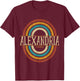 Vintage Retro Alexandria Virginia VA Women Men Souvenirs T-Shirt - T-Shirt | Maroon