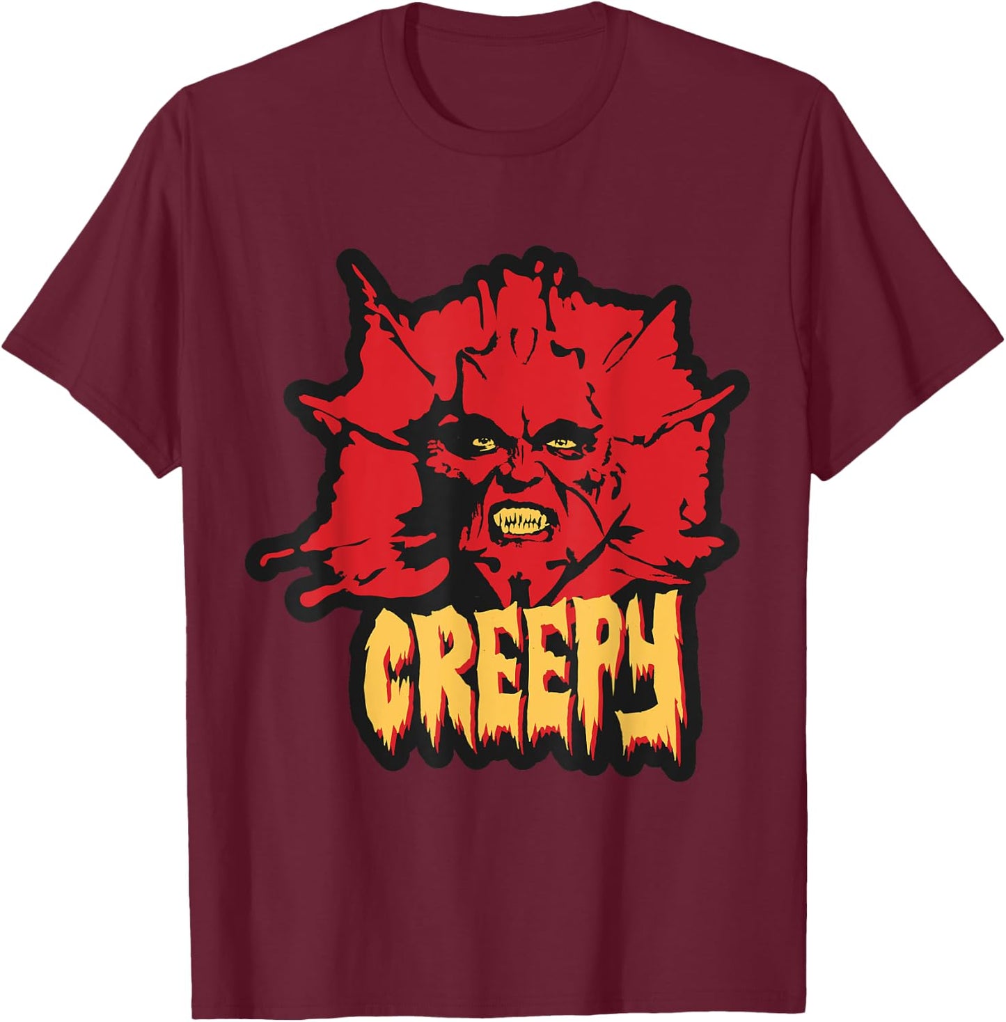 Jeepers Creepers Creepy T-Shirt - T-Shirt | Maroon