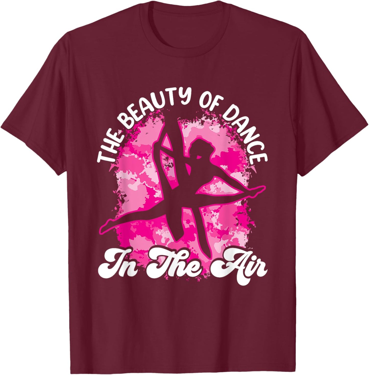 Aerial Silks yoga The Beauty of Dance Aerialist Aerial Silks T-Shirt - T-Shirt | Maroon