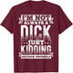 Sarcastic Slogan Funny Sacastic T-Shirt - T-Shirt | Maroon