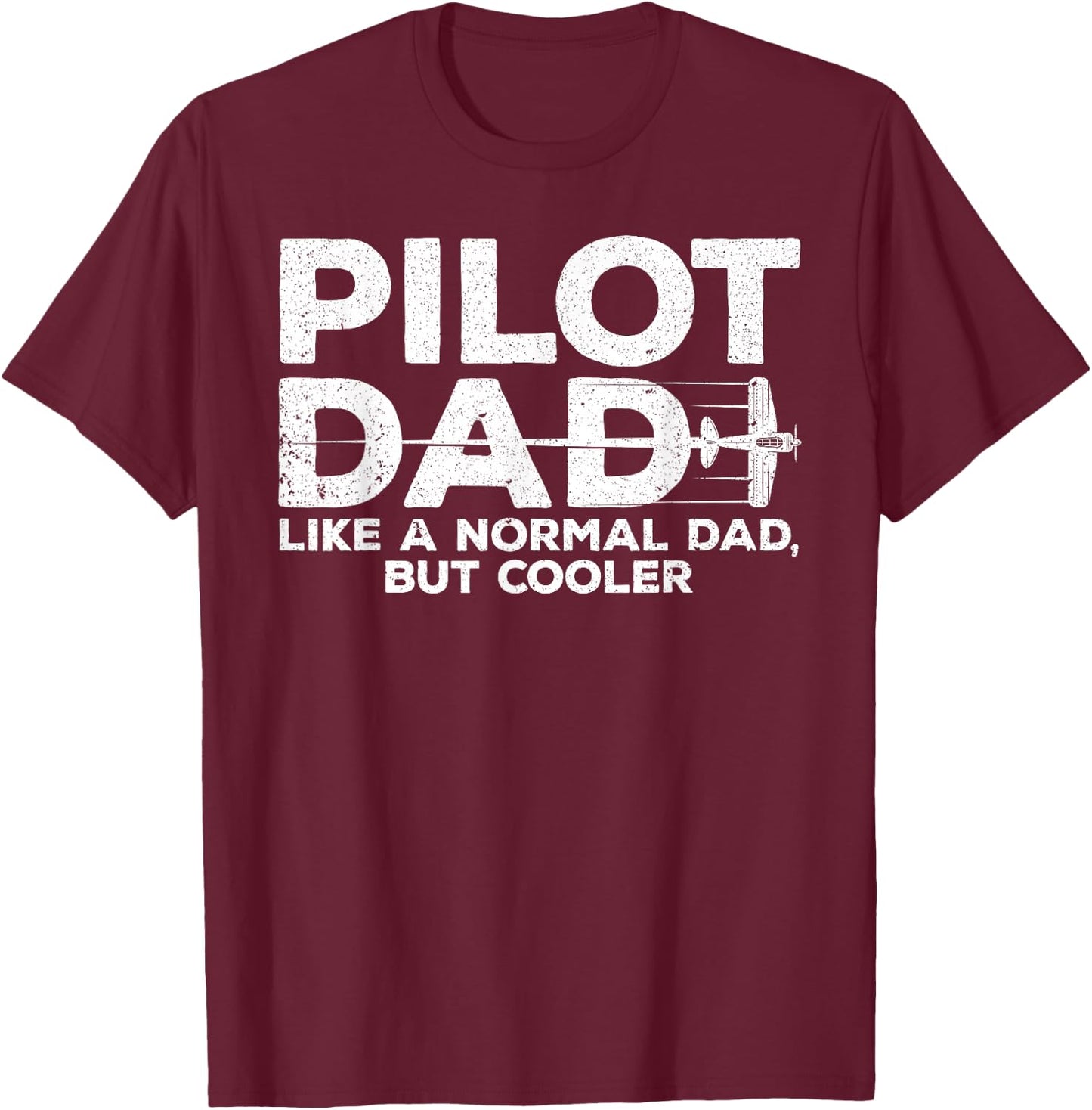 Funny Pilot Art for Dad Men Aviation Airplane Aircraft Pilot Small T-Shirt - T-Shirt | Maroon