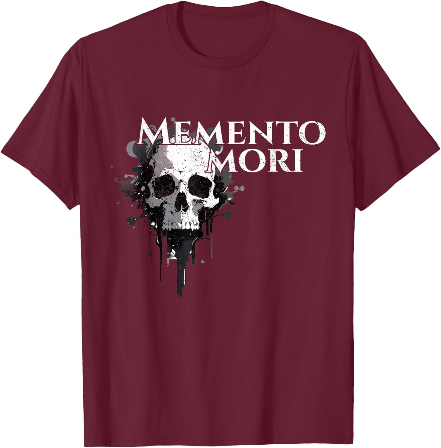 Memento mori | Latin Proverb | Latin | Ancient Rome T-Shirt - T-Shirt | Maroon