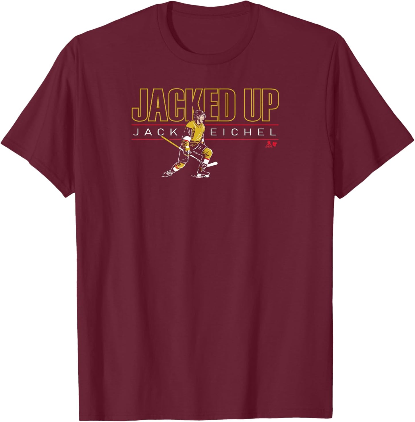 Jack Eichel - Jacked Up - Vegas Hockey T-Shirt - T-Shirt | Maroon