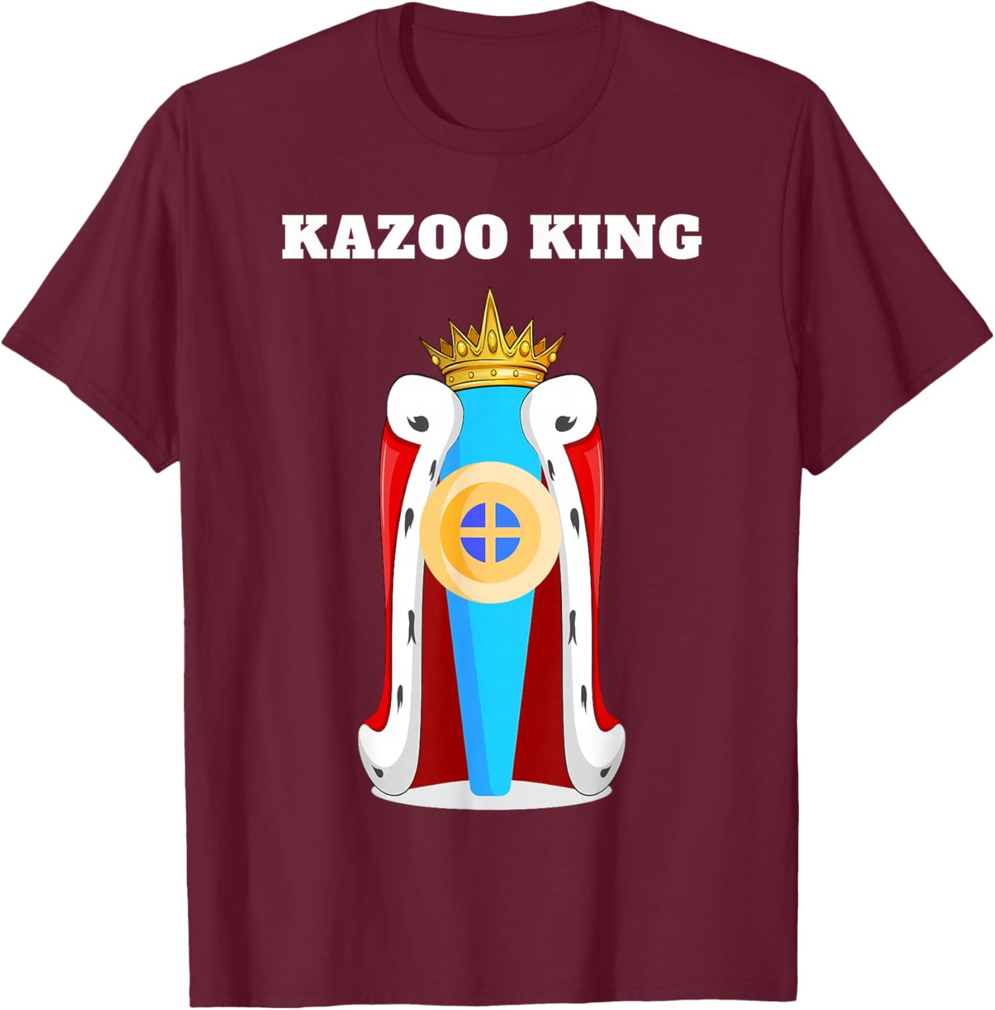 Kazoo King | Boys Kazoo Design | Kazoo T-Shirt - T-Shirt | Maroon