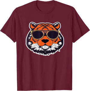 Year Of The Cool Bengal Tiger Artistic T-Shirt - T-Shirt | Maroon
