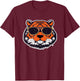 Year Of The Cool Bengal Tiger Artistic T-Shirt - T-Shirt | Maroon