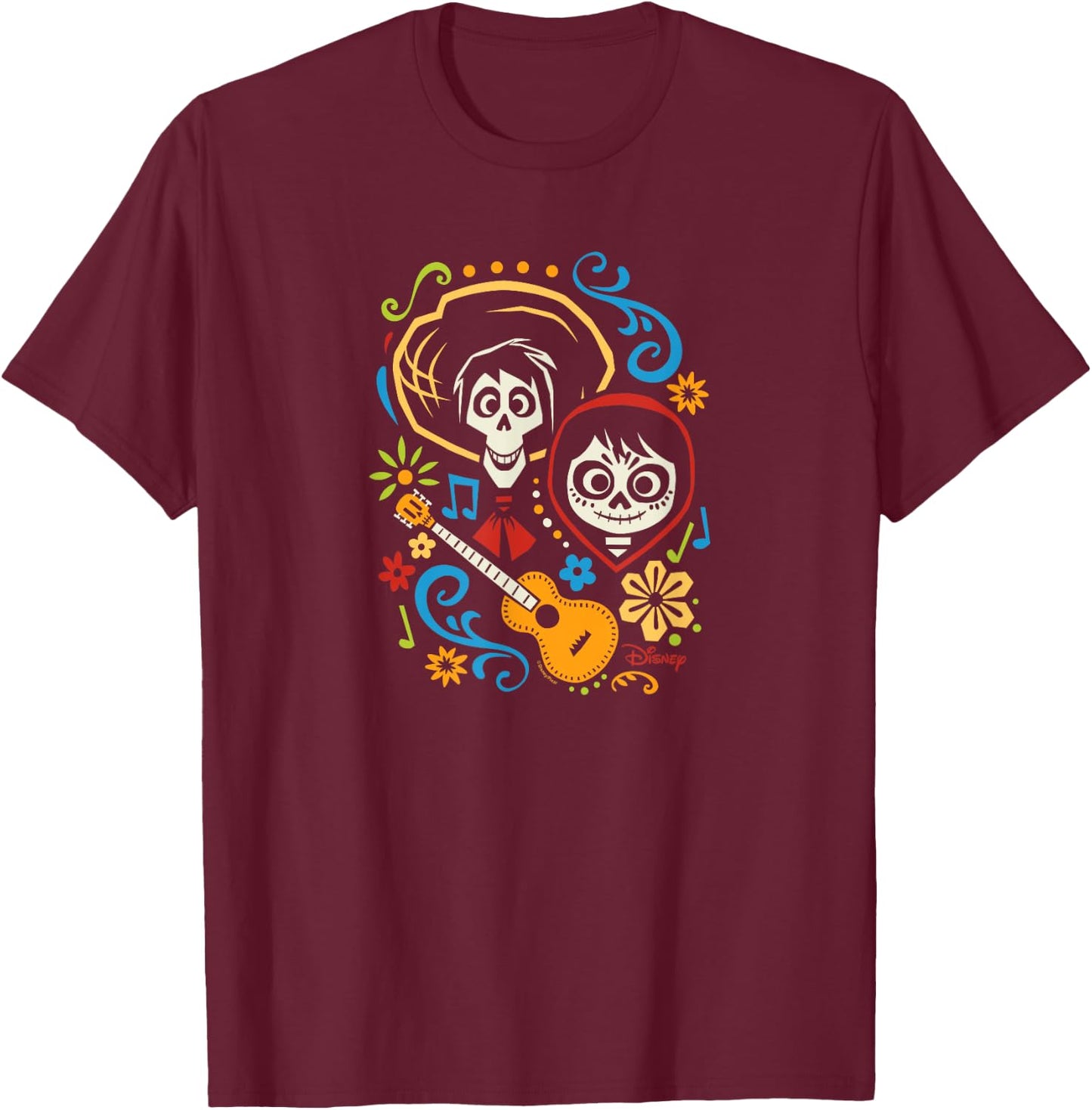 Coco - Hector and Miguel T-Shirt - T-Shirt | Maroon