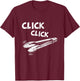 Click a Click Tongs Bbq Barbecue Barbecuing Hanging T-Shirt - T-Shirt | Maroon