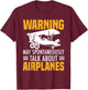 Funny Pilot Art Women Aviation Pilot Airplane Lovers T-Shirt - T-Shirt | Maroon