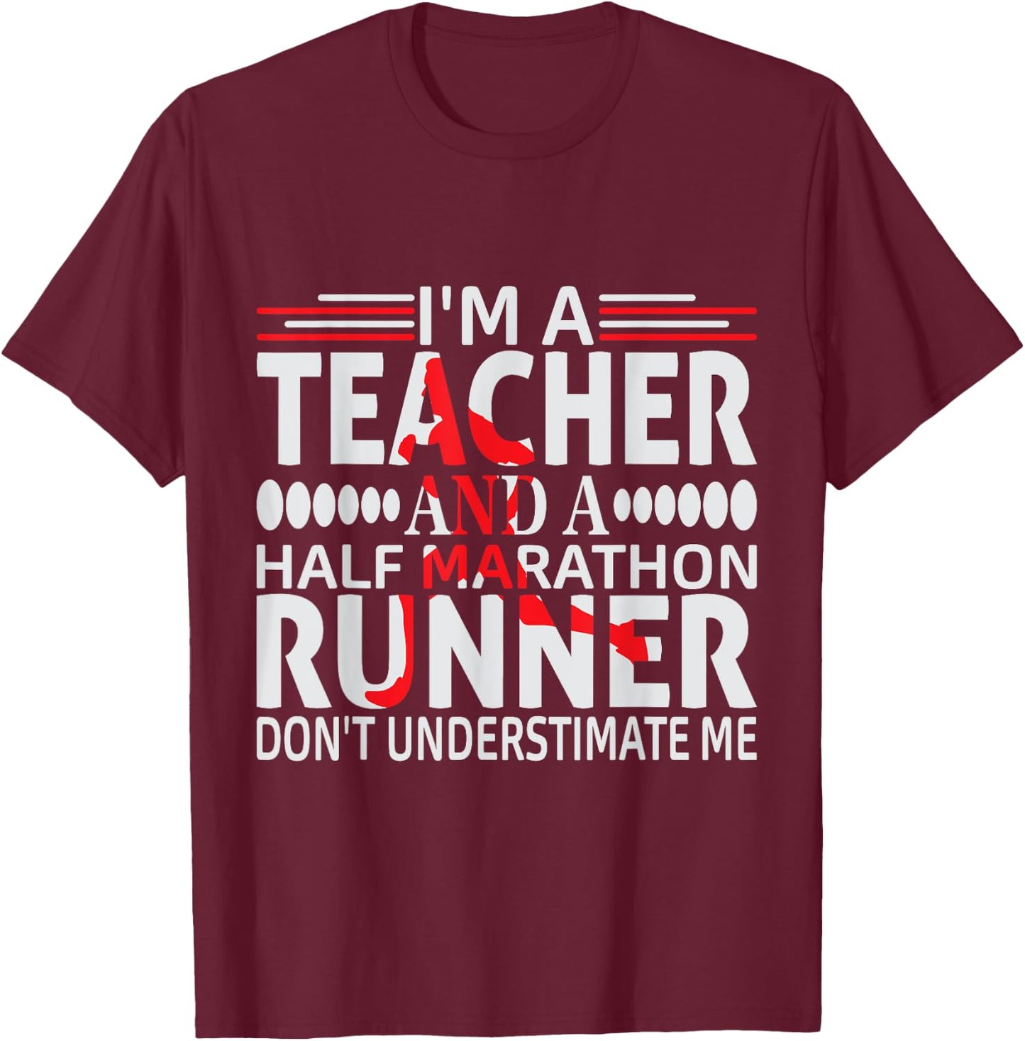 Marathoner Half Marathon First Half Marathon T-Shirt - T-Shirt | Maroon