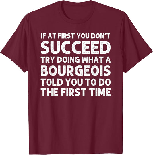 BOURGEOIS Funny Surname Family Tree Birthday Reunion Idea T-Shirt - T-Shirt | Maroon