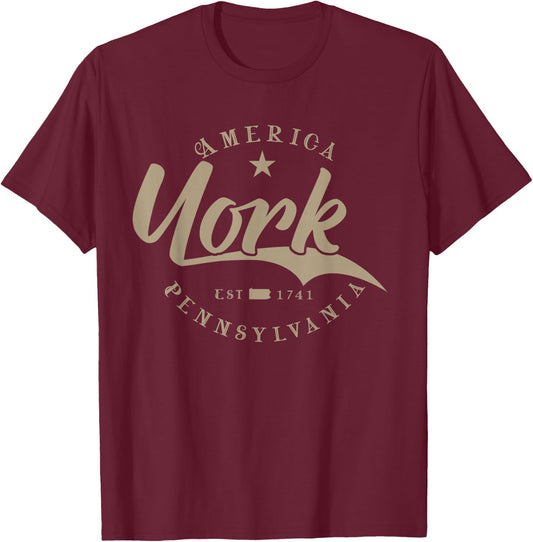 York PA | pennsylvania T-Shirt - T-Shirt | Maroon