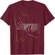 Cool Acoustic Guitar Women Acoustic Guitar Player T-Shirt - T-Shirt | Maroon
