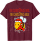 Oh Christmas Bee Wrapped with Lights Funny Apparel T-Shirt - T-Shirt | Maroon